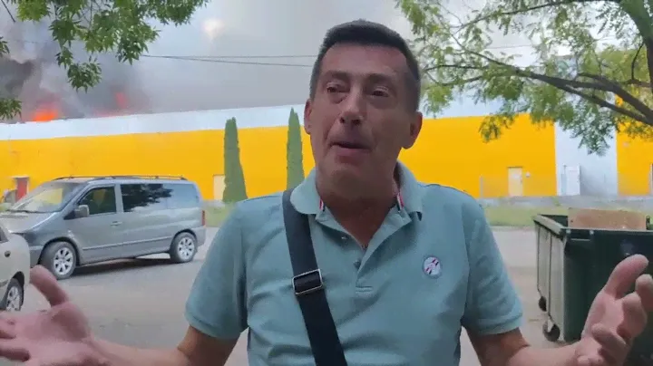 Донецк. Удар по торговому центру